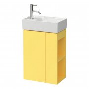 Тумба під раковину Laufen Kartell 44х27 см петлі зліва МДФ жовтий H4075170336441