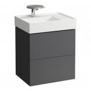 Тумба под раковину Laufen Kartell 58х45 см МДФ темно-серый H4075580336421