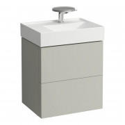Тумба под раковину Laufen Kartell 58х45 см МДФ серая галька H4075680336411