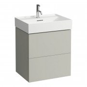 Тумба під раковину Laufen Kartell 58х45 см МДФ сіра галька H4075690336411
