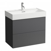 Тумба под раковину Laufen Kartell 78,4х44,9 см МДФ темно-серый H4075920336421