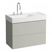 Тумба под раковину Laufen Kartell 88х45 см МДФ серая галька H4076180336411