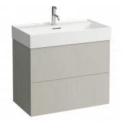 Тумба под раковину Laufen Kartell 78,4х44,9 см МДФ серая галька H4075920336411