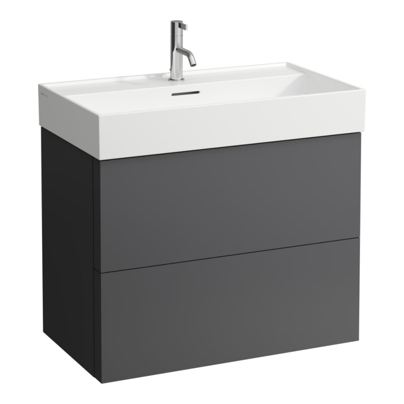 Тумба под раковину Laufen Kartell 78,4х44,9 см МДФ темно-серый H4075920336421