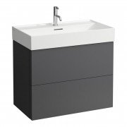 Тумба под раковину Laufen Kartell 78,4х44,9 см МДФ темно-серый H4075920336421