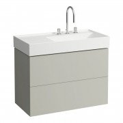 Тумба під раковину Laufen Kartell 88х45 см МДФ сіра галька H4076080336411