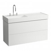 Тумба під мушлі Laufen Kartell 118х45 см МДФ білий матовий H4076480336401