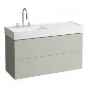 Тумба під раковину Laufen Kartell 118х45 см МДФ сіра галька H4076480336411