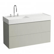 Тумба під раковину Laufen Kartell 118х45 см МДФ сіра галька H4076480336411