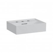 Раковина для ванной Laufen Kartell 45х34 см с 3 отверстиями под смеситель керамика серый матовый H8153307591081