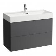 Тумба під раковину Laufen Kartell 98,4х44,9 см МДФ темно-сірий H4076320336421