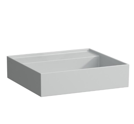 Раковина для ванної Laufen Kartell 45х34 см без отвору без переливу кераміка сірий матовий H8153307591121