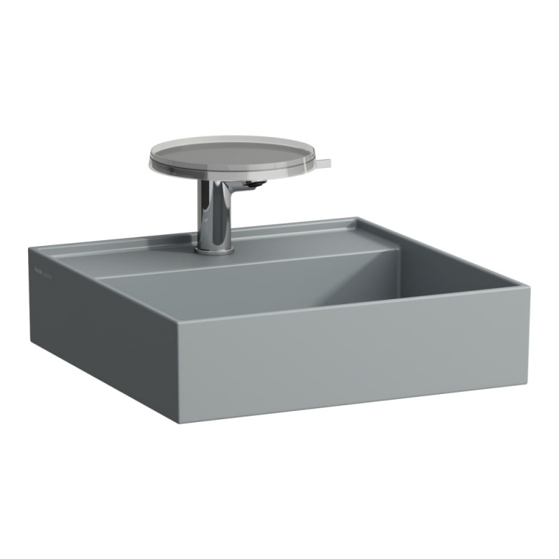 Раковина для ванной Laufen Kartell 46х46 см с 1 отверстием без перелива керамика графит матовый H8153317581111