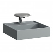 Раковина для ванной Laufen Kartell 46х46 см с 1 отверстием без перелива керамика графит матовый H8153317581111