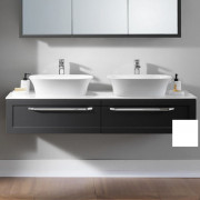 Тумба під раковину Kolpa San Blanche OB 150 підвісна 53х150х29.2 см МДФ/ДСП зі стільницею Kerrock білий 547720