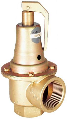 Клапан предохранительный Duco 2,5 бар 1 1/4''х1 1/2'' латунь 25030