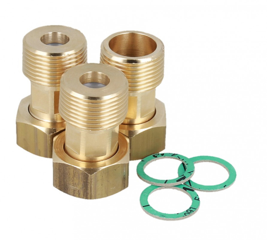 З'єднання з прокладками та зворотними клапанами Afriso внутрішнє 3/4'' х зовнішнє 3/4'' 1220110