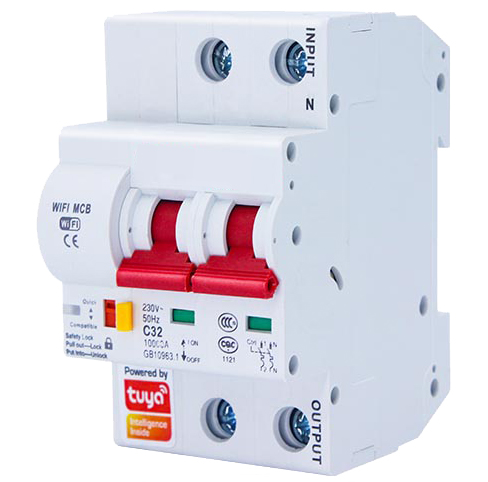 Розумний диференціальний автоматичний вимикач Tervix Pro Line WiFi Circuit Breaker з електромоніторингом 63A 439412