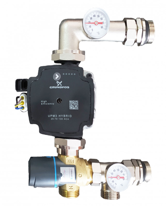 Змішувальний вузол для теплої підлоги Tervix Pro Line Mixset 1'' з термостатичним клапаном ATM561 та частотним насосом 521431
