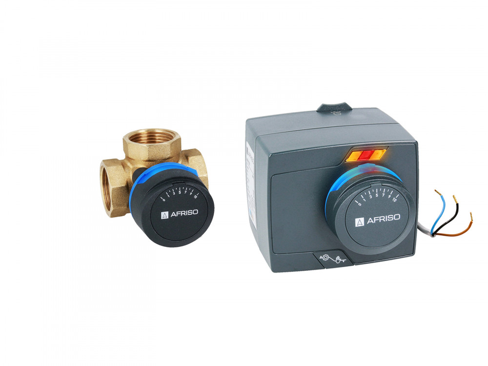 3-ходовий змішувальний клапан Afriso ARV 387 DN50 Rp 2'' з приводом ARM323 3-точки 230В 60 сек 1338742