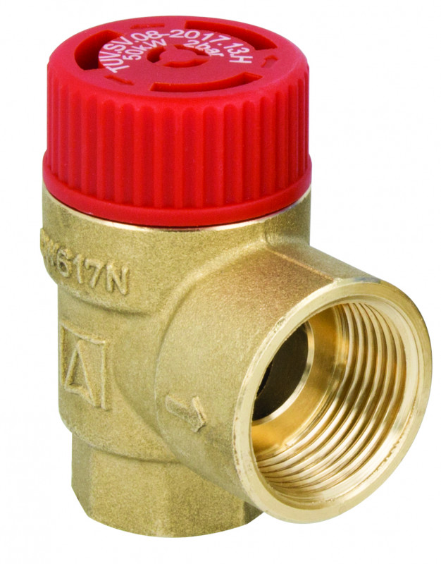 Предохранительный клапан Afriso MS для отопительных систем 3 бар Rp¾'' х Rp1'' латунь 42391