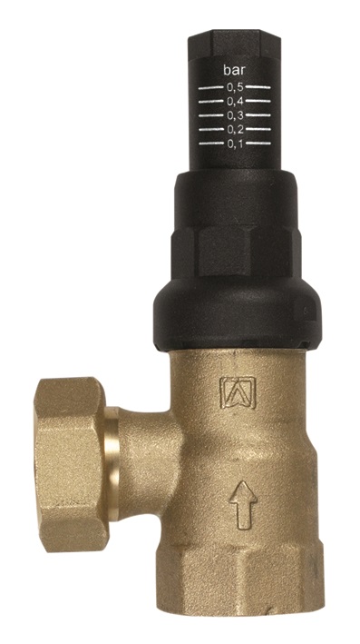 Перепускний клапан Afriso кутовий Rp¾'' латунь 42379