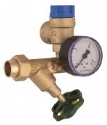 Група безпеки бойлера Afriso DN15 10бар паяне з'єднання Ø 18 мм 77976