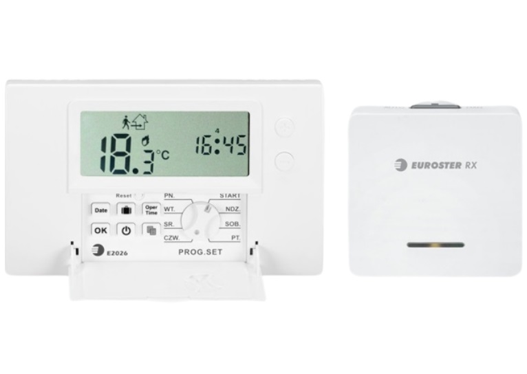 Беспроводной недельный температурный программатор Euroster 2026TXRX