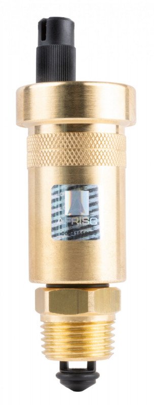 Автоматичний відвідник повітря Afriso PrimoVent ⅜'' з Aquastop та відсічним клапаном ½'' латунь 7773510