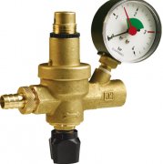 Арматура для наполнения системы отопления Afriso FAM с манометром ½'' с манометром латунь 42406