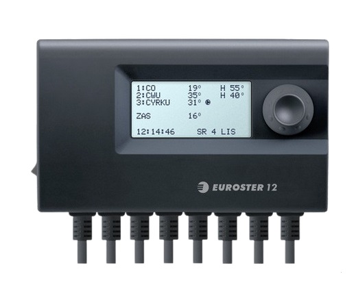 Програмований тижневий контролер для керування 3 опалювальних приладів Euroster 12