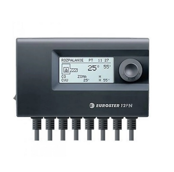 Программируемый контроллер твердотопливного котла с шнековым питателем Euroster 12PN