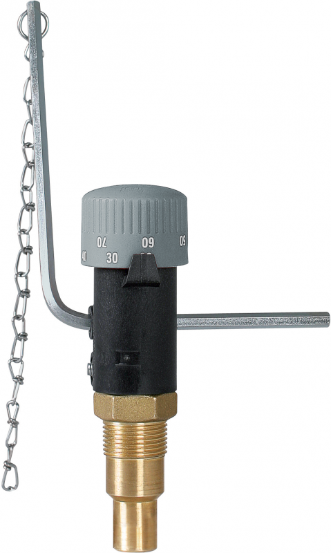 Термостатический регулятор тяги и температуры твердотопливного котла Afriso FR1 ¾'' 30-90°С 42294