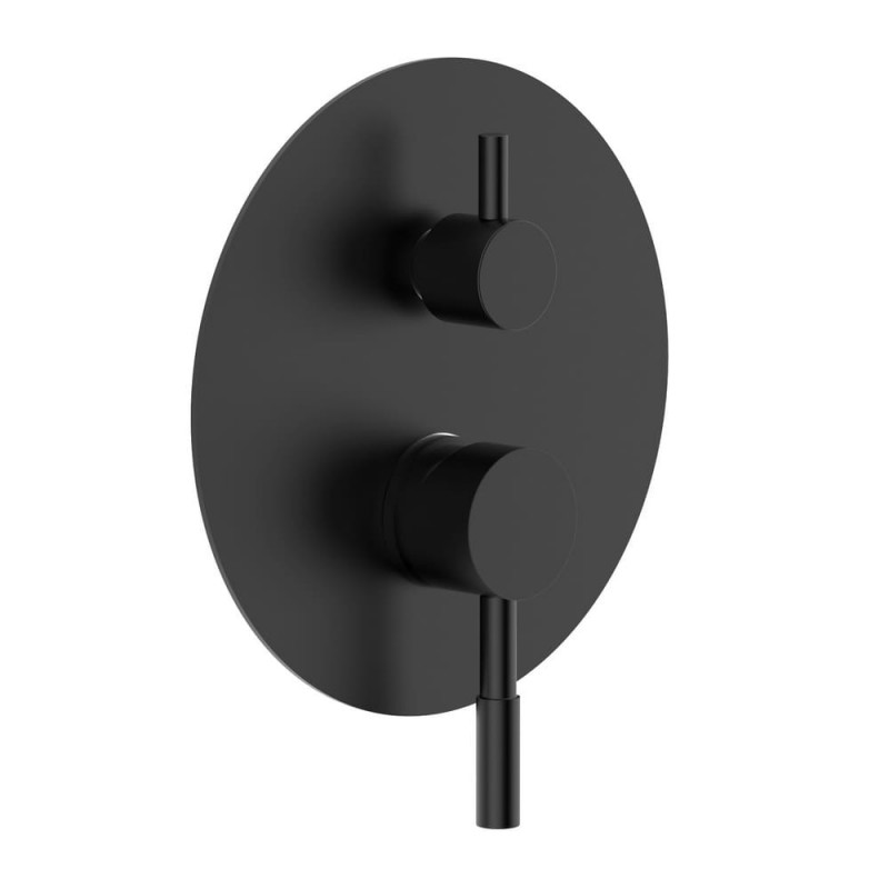 Смеситель для душа скрытого монтажа Volle Cruze однорычажный черный 1547.030204