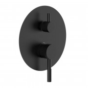 Змішувач для душу прихованого монтажу Volle Cruze одноважільний чорний 1547.030204