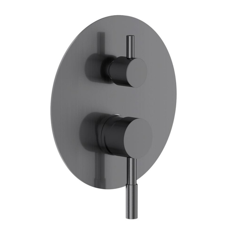 Змішувач для душу прихованого монтажу Volle Cruze одноважільний графітовий 1547.030206