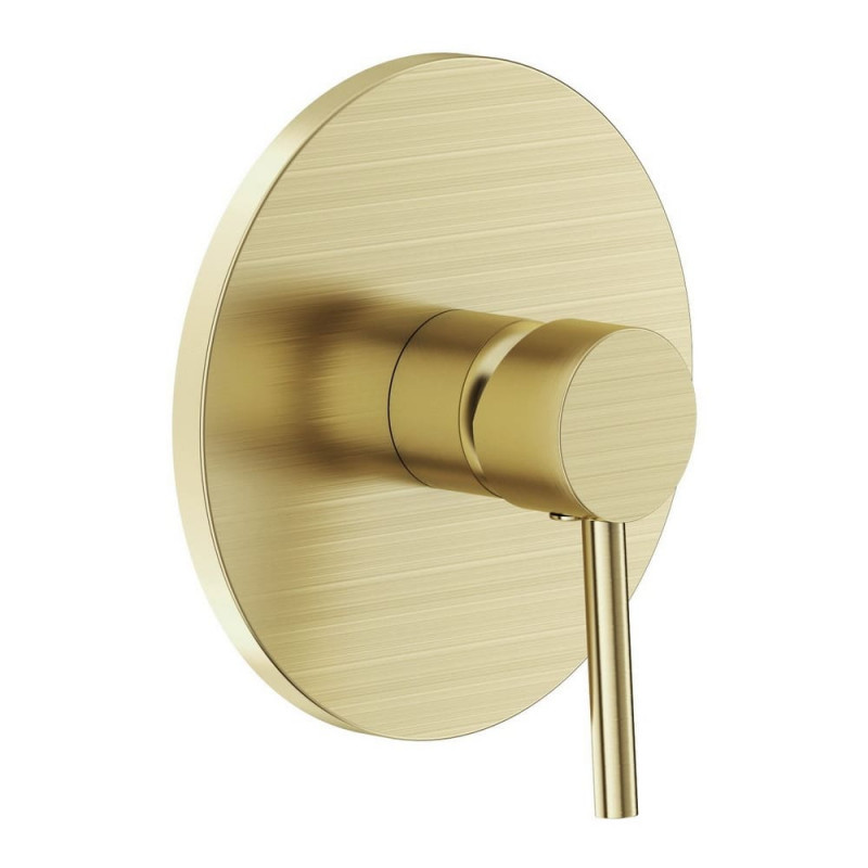 Смеситель для душа скрытого монтажа Volle Cruze однорычажный золотой 1547.100215