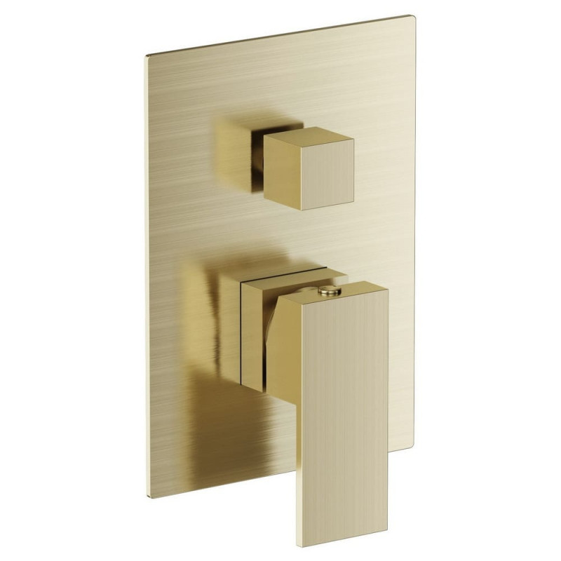 Смеситель для душа скрытого монтажа Volle Pardo однорычажный золотой 1548.030215