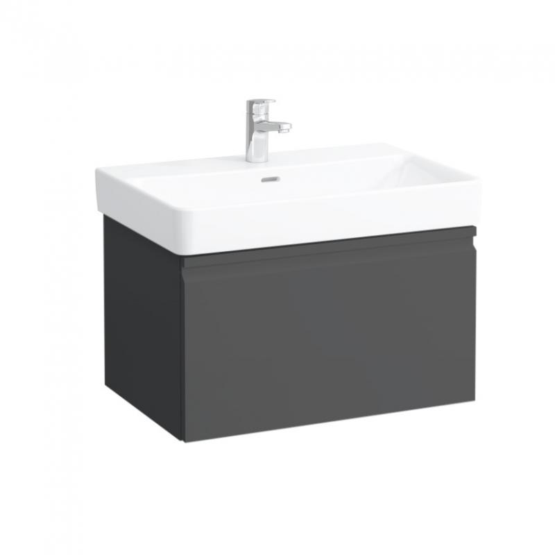 Тумба под раковину Laufen Pro S подвесная 66,5х45 см МДФ графит H4834520964801