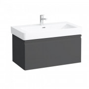 Тумба під раковину Laufen Pro S підвісна 80,9х45 см МДФ графіт H4835020964801