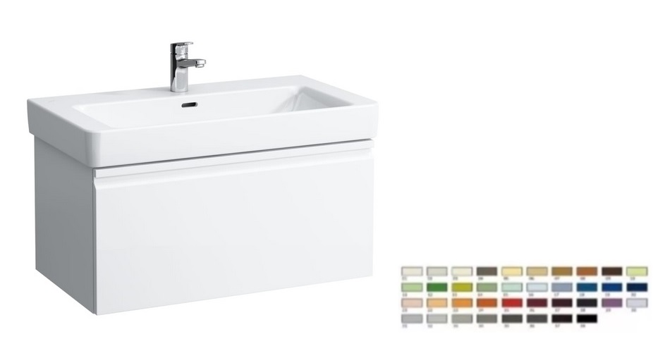 Тумба под раковину Laufen Pro S подвесная 80,9х45 см МДФ цвет на выбор H4835020969991
