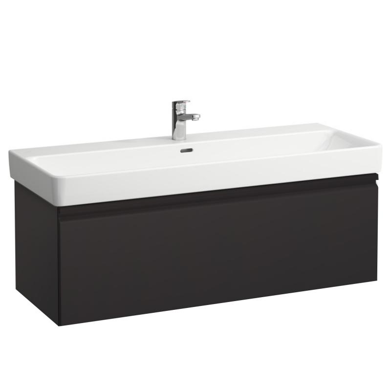 Тумба под раковину Laufen Pro S подвесная 115,9х45 см МДФ графит H4835620964801