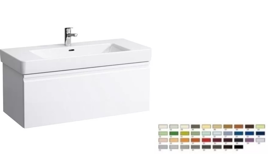 Тумба под раковину Laufen Pro S подвесная 101х45 см МДФ цвет на выбор  H4835520969991