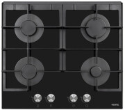 Газовая варочная поверхность Vestel стекло черный AOB-6124