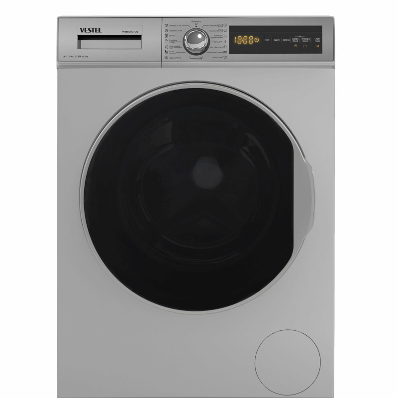 Пральна машина Vestel 8 кг 1200 об/хв темне срібло W8B12T2TDS