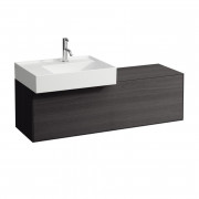 Тумба под раковину Laufen Boutique 120х38х36 см вырез слева ЛДСП/МДФ темный дуб H4090311502511
