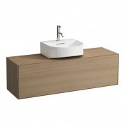 Тумба под раковину Laufen Boutique 120х38х36 см вырез посередине ЛДСП/МДФ светлый дуб H4090331502501