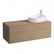 Тумба под раковину Laufen Boutique 120х50х43 см вырез справа ЛДСП/МДФ светлый дуб H4090521502501