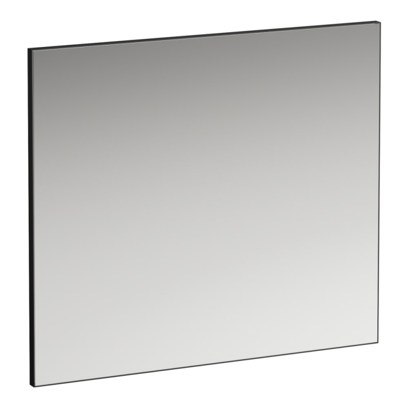 Дзеркало у ванній кімнаті Laufen Frame 25 80х70 см з алюмінієвою рамою чорний матовий H4474049004501