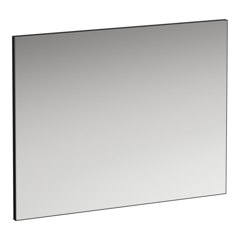 Зеркало в ванную комнату Laufen Frame 25 90х70 см с алюминиевой рамой черный матовый H4474059004501
